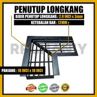 Metal Drain Cover (Heavy Duty) Penutup Longkang L-Shape Support 4 Wheel Truck Drain Grating 2.0 inch