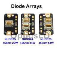 NICHIA NUBB33 455nm 25.5W Blue Laser Diode Chip Array / PCB Driver