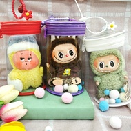 Transparent Transparent Small Round Can Labubu Front High-Energy Sitting Pie CRYBABY Tears Factory 1