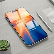 4,iPhone 17、16、15、14、13、12、11 Pro Max、Xs、XR、6、7、8 Plus  4 Keping Pelindung Skrin Kaca Terbaja untuk 