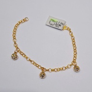 EMAS 375 RANTAI TANGAN BUDAK 375 GOLD BRACELET T104C