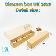 (isi 25pcs) Dus Box Dimsum Panjang  / Dimsum Box / Kotak Dimsum Laminasi / Dus Dimsum Motif / Wadah 