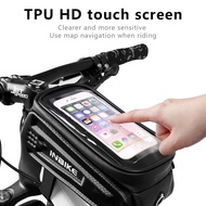 INBIKE Bike Phone Bag Rainproof Bicycle Front Bag Touchscreen Phone Case Cycling MTB Bike Top Tube Bag Bike Accessories