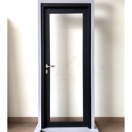 Pintu Aluminium: 80 x 200 cm Hitam