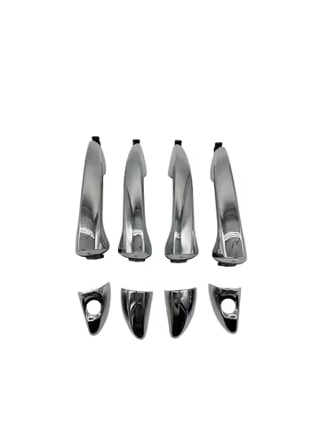 CHROME EXTERIOR DOOR HANDLE For HYUNDAI I20 15-C Handle FR:82661-C8050 FL:82651-C8050 Cover FR:82662