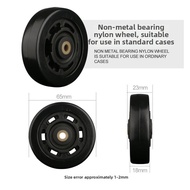 Quiet Wear Resistant Luggage Wheel Parts Replacement for Travel Bag Universal Wheel Circle Maintenan