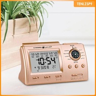 [tenlzsp9] Azan Alarm Clock for Home Decor Date Azan Table Clock for Office Home
