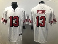 NFL San Francisco 49ers Football Uniform No. 13 Brock Purdy Jersey