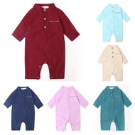 Newborn Kurta Baby Boy Baju Melayu Romper Bayi Hitam Lilac Nude Maroon Baju Raya 2026