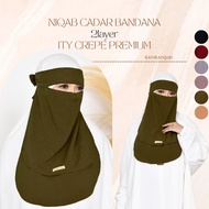 Bachelorstore.id - bandana veil 2-layer light army color niqab/ ninja veil/ (can pay on the spot)