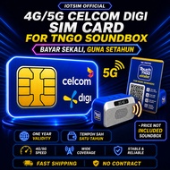 [CELCOMDIGI] 5G High Speed Data SIM Card | Touch N Go E Wallet Soundbox | One Year | Promotio | Plug