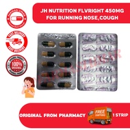 JH NUTRITION Flvright 450mg Vegecap (STRIP) - Running nose, sore throat, sneezing, cough, fatigue, a