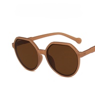 (GENTLE MOSCOT) แว่นกันแดดแฟชั่นเกาหลีสําหรับผู้หญิงรูปหลายเหลี่ยมสีลูกอมแว่นตาชายหาด