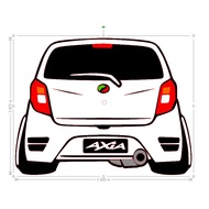 STICKER BELAKANG KERETA AXIA PERODUA