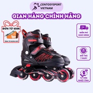 Centosy Papasion A3 high quality children's roller skates with 8 glowing wheels, sturdy form