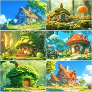 Fish Tank Background Sticker Aquarium Wallpaper HD Custom Wallpaper Three-Dimensional Landscaping