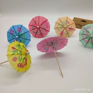 Small Paper Umbrella Fruit Plate Picks Birthday Party Disposable Small Umbrella Picks Insert Picks S