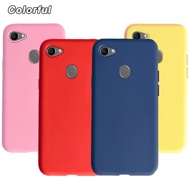 COD Soft Case OPPO F5 F7 F9 Back Cover Simple Candy Solid Color Matte Phone Case Oppo F5 F7 F9 CPH1723 OPPOF5 Casing
