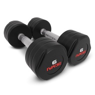 IRONTEC STUDIO Dumbbells with Rubber Coating IVADE 6KG x 2 pcs (MD2123) - IRONTEC