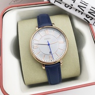 Ready Stock FOSSIL Watch First Layer Cowhide Simple Casual Quartz Watch Waterproof Women's Watch ES3 843