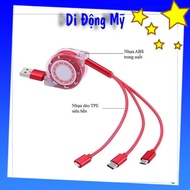 3-in-1 fast charging cable - 3-in-1 fast charging cable, 3.1A using USB port, good quality, retracta