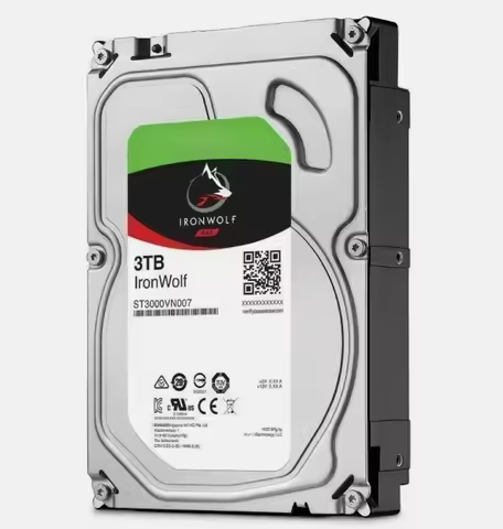 New IronWolf ST3000VN007 3TB 5900RPM SATA 6Gb/s 3.5 NAS Internal Hard Drive