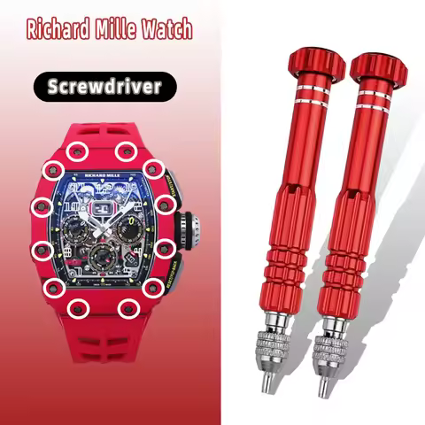 Watch Repair Tool Cover Opener Red Screwdriver For Richard Mille 4 Prongs 5 stars Claws Screwdriver 