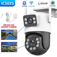 WiFi surveillance camera 4K 8MP dual wireless outdoor security PTZ IP cameras Ai human detect CC ca