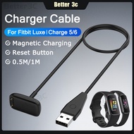 Magnetic Suction Smartwatch Charging Cable For Fitbit Luxe Charge 5 Charge 6 Watch Charger Adapter W