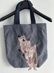 Nekomaruke 貓咪牛仔布手提袋