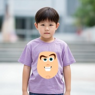 Toy Story Buzz Lightyear Cartoon Kids T-Shirt, Lilac Light Purple, Ages 1-10 Years