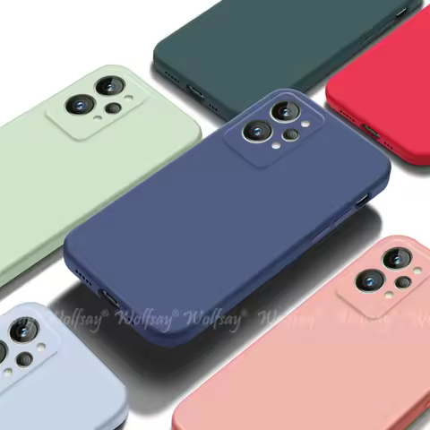 For Realme GT2 Pro Case Liquid Silicone Plain Rubber Protector Case For Realme GT2 Pro Neo2 Master C