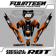RBT Duck Decal - Modified RBT Trill Trabas 38 Duck Striping Variation Sticker