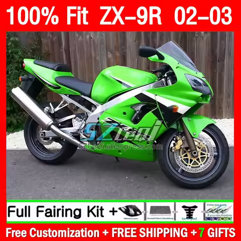 Injection Fairing For KAWASAKI NINJA ZX9 9 R 900 CC ZX 9R 228Q1.29 900CC ZX9R green stock ZX900 ZX-9