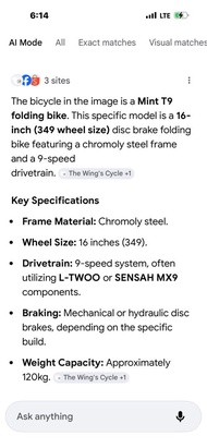 Mint T9 Folding Bike