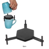 [Finevips1] 6x Coffee Mug Organizer Stackable Cup Storage for Desktop Home Cupboard