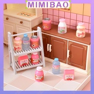 10pcs New Product Pink Series Simulation Drink Bottle Mini AD Calcium Yakult Style diy Keychain