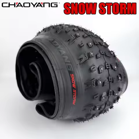 CHAOYANG Bicycle Fat Nail Tire 26x4.0 2C-MTB Snow Bike Folding Tire 120TPI anti Puncture Spikes Tyre