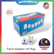 UK PLUG 3 Pin Conversion Plug Universal Adaptor Socket Adaptor plug 1 PC (1 Biji)