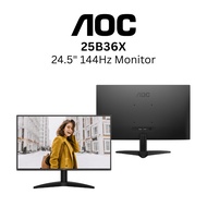AOC 25B36X 24.5" IPS Monitor Full HD | 1920 x 1080 144Hz | VESA Mount compatible | HDMI / VGA | 4ms 