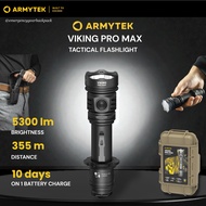 Armytek Viking Pro Max Tactical Flashlight ไฟฉายพลังสูง 5300 lm 355 m