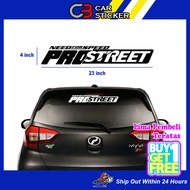 Need For Speed Pro Street Car Sticker / CS787
