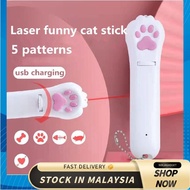 Cat Laser Charging Paw USB Laser Pointer Pet Toy UV light Flashlight Cat Stick Cat Toy Cat Laser Pen