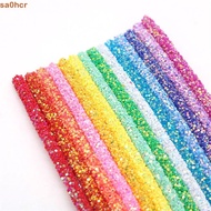 SA0HCR Glitter Rope Strings Garment Material 1 m/roll Colorful Fashion 6mm Hollow Hat Decor