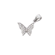 C5227 RHOD BTTRLY IN FULL WHT CZ PNDNT 0.6G