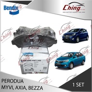 BENDIX - PERODUA MYVI LAGI BEST, AXIA, BEZZA FRONT BRAKE PAD (DB2090 MKT)