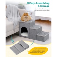 petsfit Pet Climbing Ladder Cat Dog Steps Teddy Thickened Sponge Foldable Stairs