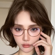 【7】Korean Style Cat Eye Glasses Frame Women Anti Light Protection Oval Eyewear