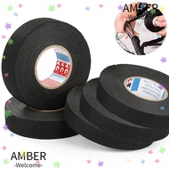 AMBER Wire Loom Tape, Cable Fixed Cloth Fabric Wire Harness Tape, Durable Noise Dampening Heat-resis