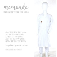 ALTHAF ALL WHITE SET BY MAMANDA
